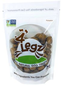4Legz Organic Pumpkin Crunchy Dog Cookies (Size: 7oz)