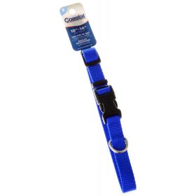 Tuff Collar Nylon Adjustable Collar (Size: 10-14Lx5/8W Blue)