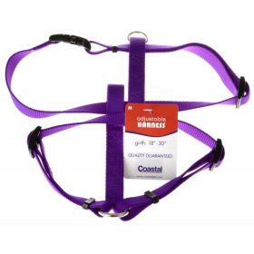 Coastal Pet Nylon Adjustable Harness (Size: Medium (Girth Size 18"-30") Purple)