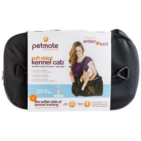 Petmate Soft Sided Kennel Cab Pet Carrier - Black (Size: 12H Up to 15lbsze)