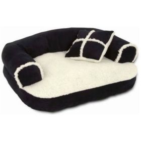 Petmate Sofa Bed with Bonus Pillow (Size: 20" Long x 16" Wide)