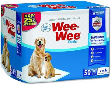 Four Paws Wee Wee Pads Original (Size: 50 Pack 22" L x 23" W)