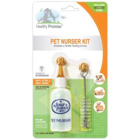 Four Paws Pet Nurser Bottle with Brush Kit (Size: 2oz Bottle)