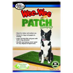 Four Paws Wee Wee Patch Indoor Potty (Size: 20" L x 30"W Dogs up to 44lbs Medium)