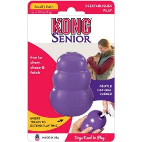 Kong Senior Dog Toy - Purple (Size: Small)