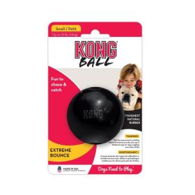 Kong Extreme Ball - Black (Size: SSmallolid Ball Up to 35lbs 2.5" Diameter)