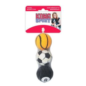 Kong Assorted Sports Balls Set (Size: Medium 2.5" Diameter)