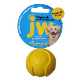 JW Pet iSqueak Bouncing Baseball Rubber Dog Toy (Size: Small 2" Diameter)