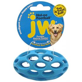 JW Pet Hol-ee Football Rubber Dog Toy (Size: Mini 3.75" Long)