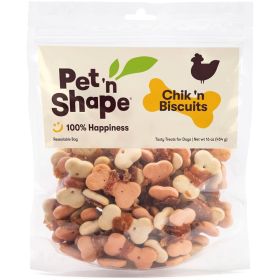 Pet 'n Shape Chik 'n Biscuits Dog Treats (Size: 16oz)