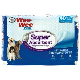 Four Paws Wee Wee Pads (Size: 40 Pack 24" L x 24" W Super Absorbent)