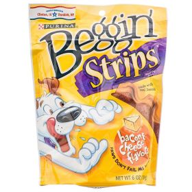 Purina Beggin' Strips Dog Treats - Bacon & Cheese Flavor (Size: 6oz)