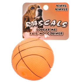 Rascals Vinyl Basketball for Dogs (Size: 2.5 Diameter)