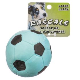 Rascals Latex Soccer Ball for Dogs (Size: 3" Diameter Blue)