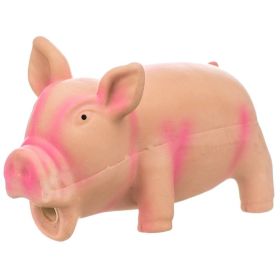 Rascals Latex Grunting Pig Dog Toy (Color: Pink)