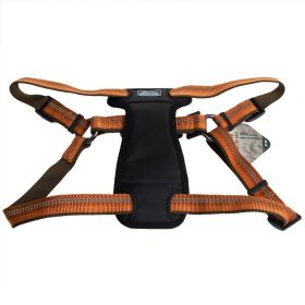 K9 Explorer Reflective Adjustable Padded Dog Harness (Size: Fits 26"-38" Girth Campfire Orange)