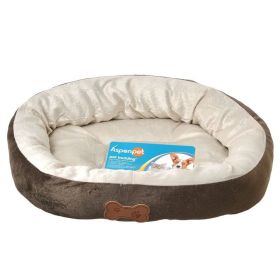 Aspen Pet Oval Nesting Pet Bed - (Size: 20"L x 16"W  Oval Brown)