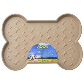 Loving Pets Bella Spill-Proof Dog Mat - Tan (Size: Small 18.25"L x 13.25"W)