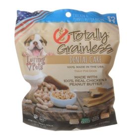 Loving Pets Totally Grainless Dental Care Chews - Chicken & Peanut Butter (Size: Toy/Small Dogs - 6 oz - (Dogs up to 15 lbs))