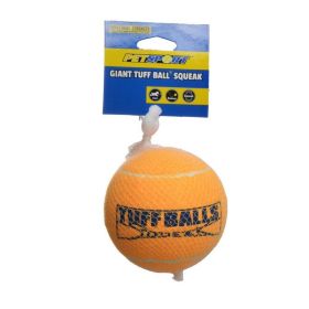 Petsport USA Tuff Ball Squeak Dog Toy (Size: Giant 1 Pack 4)