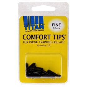 Titan Comfort Tips for Prong Training Collars (Size: Fine 2.0mm 20  Count)