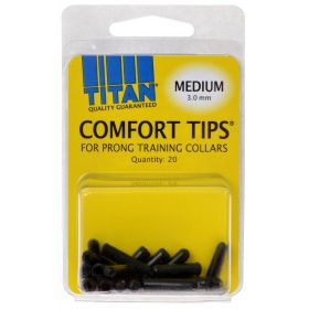 Titan Comfort Tips for Prong Training Collars (Size: M 3.0mm20  Count)