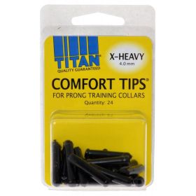 Titan Comfort Tips for Prong Training Collars (Size: X-Heavy 4.0mm 24  Count)