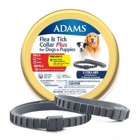 Adams Flea & Tick Collar Plus for Dogs & Puppies (Size: 2 Count)