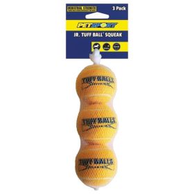 Petsport Jr. Tuff Ball Squeak Dog Toy (Size: 3 Pack)