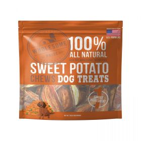 Wholesome Pride Sweet Potato Chews Dog Treats (Size: 16oz)