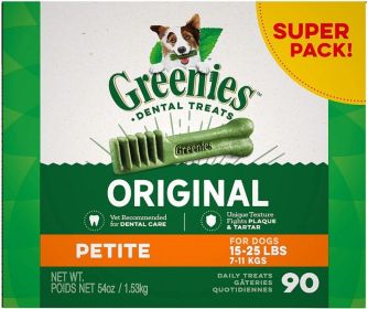 Greenies Petite Dental Dog Treats (Size: 90  Count)