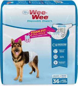 Four Paws Wee Wee Disposable Diapers (Size: Large 36 Count)
