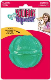 KONG Squeezz Dental Ball Dog Toy (Size: Medium)