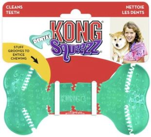 KONG Squeezz Dental Bone Dog Toy (Size: Medium)