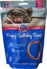 N-Bone Puppy Teething Rings Blueberry Flavor (Size: 6  Count)