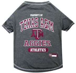 Pets First Texas A & M Tee Shirt for Dogs and Cats (Size: Large)