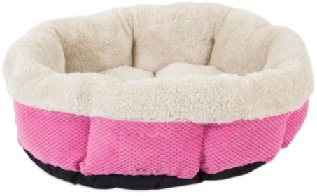 Precision Pet Snoozzy Mod Chic Round Pet Bed Rose (Size: 21" W)