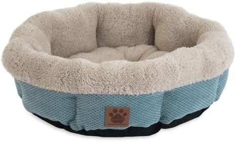 Precision Pet Snoozzy Mod Chic 12 Inch Round Pet Bed (Color: Teal)