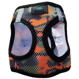 American River Dog Harness Camouflage Collection - Orange Camo (Size: X-Large)
